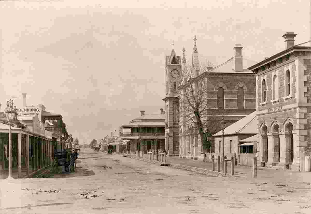 Mount Gambier. Commercial Street, 1886