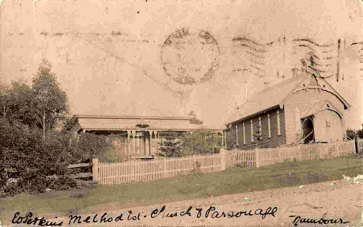 Nambour. Methodist Church and Parsonage, 1908