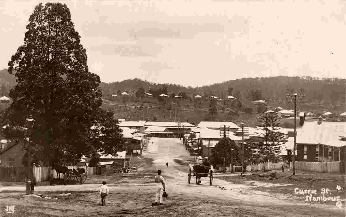 Nambour. View down Currie Street, 1918