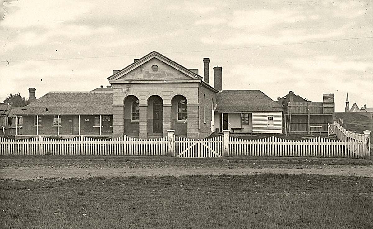 Orange. Court House and Gaol, between 1870 and 1875