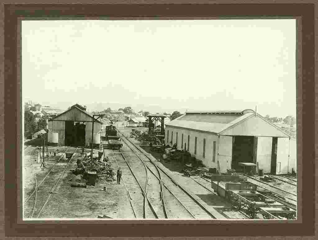 Port Augusta. Railway sheds, 1916