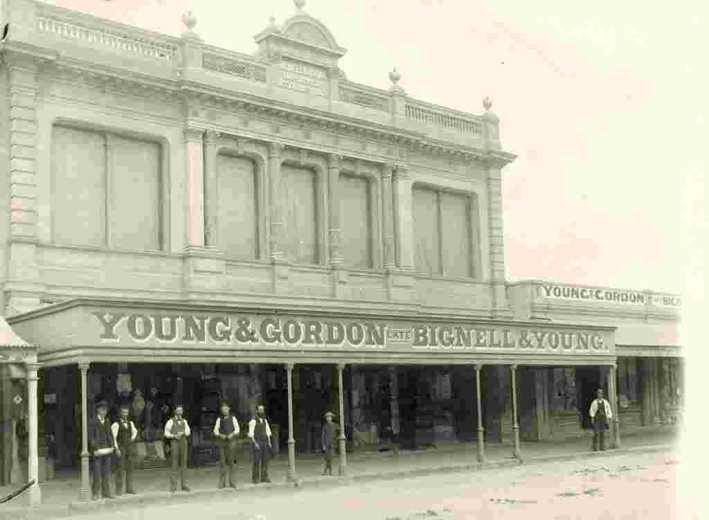Port Augusta. View of 'Young & Gordon late Bignell & Young' shop