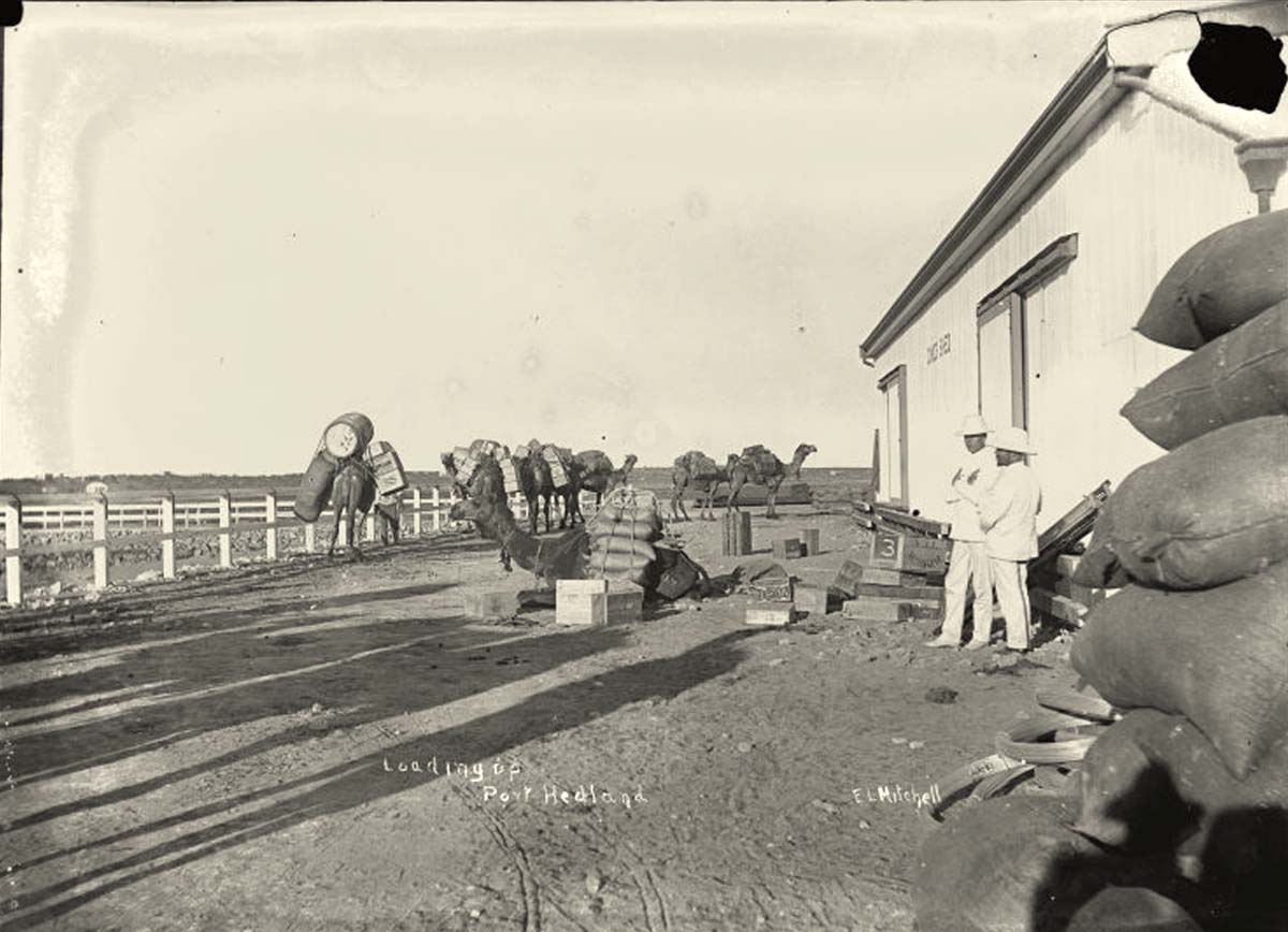 Port Hedland. Loading up, circa 1910