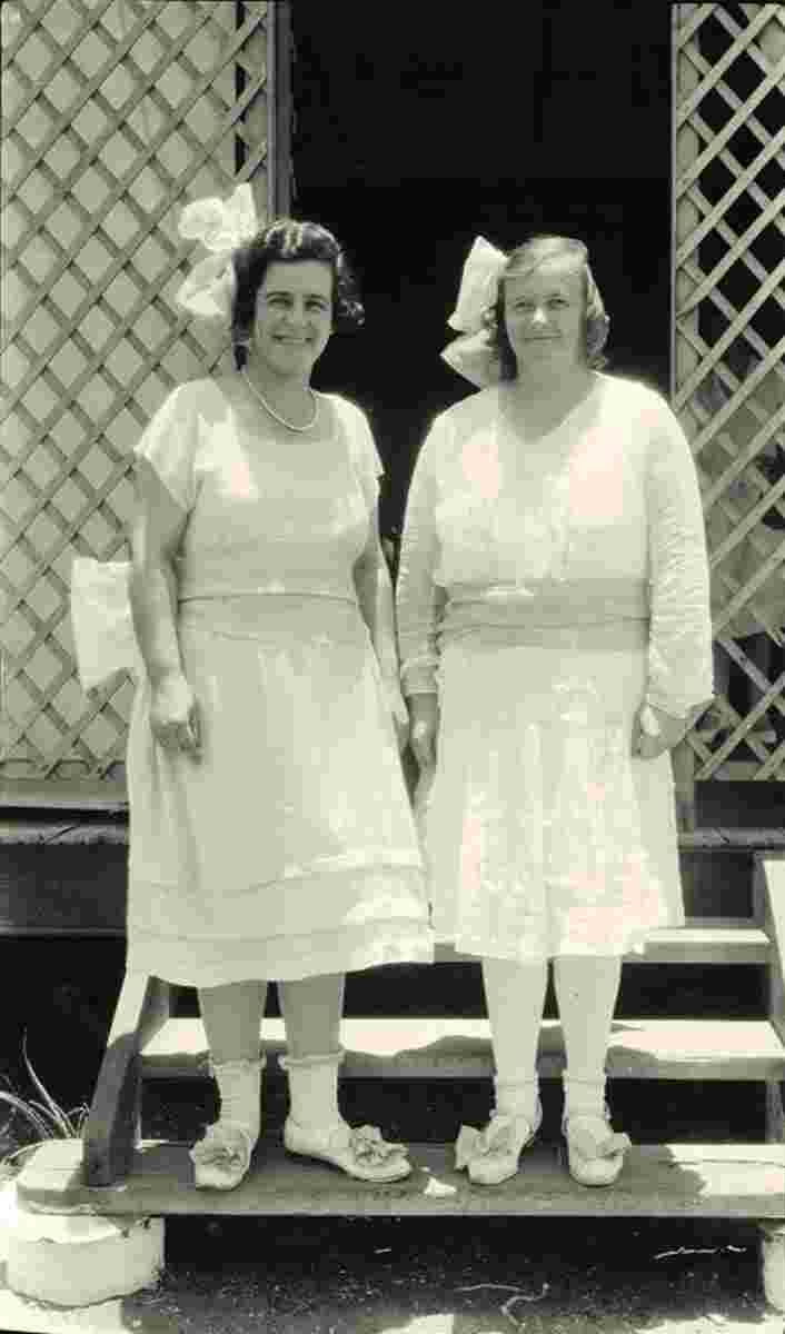 Port Hedland. Sister B.G. Hill and Sister H.L. Hounslow