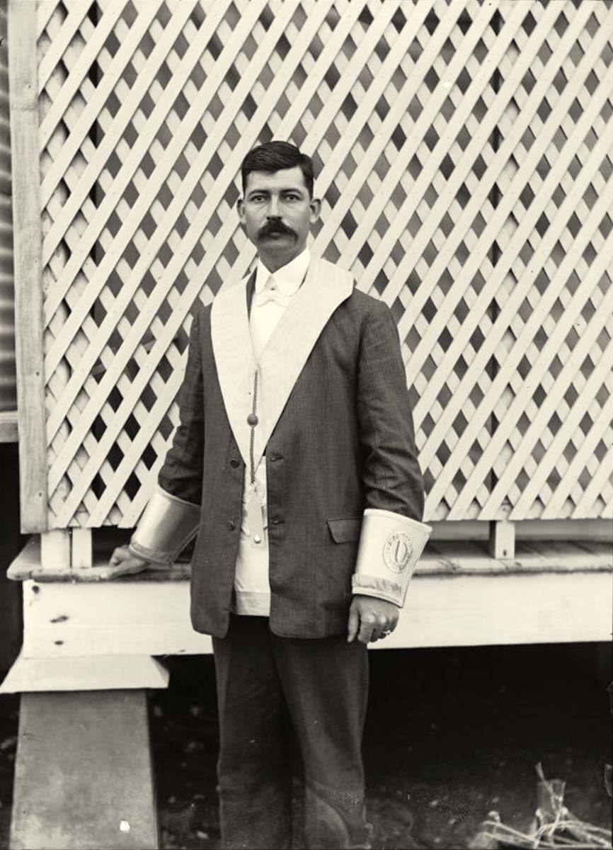 Port Hedland. Unidentified member of the Masons, circa 1910
