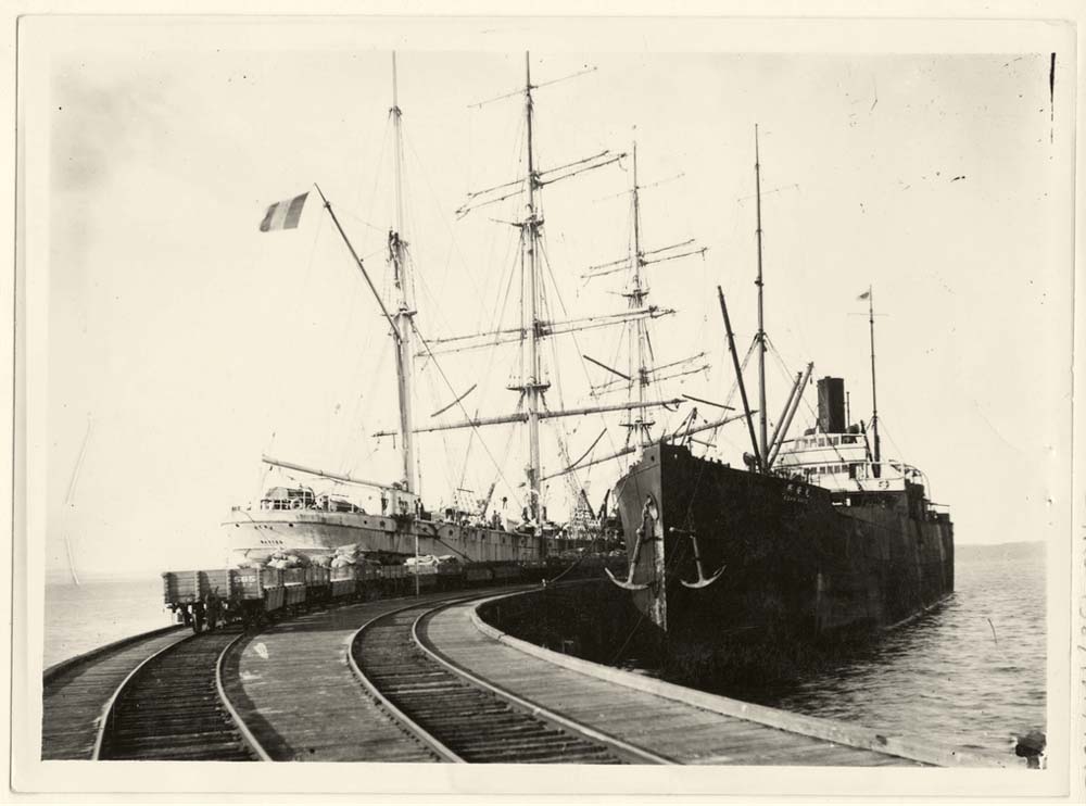 Port Lincoln. Ships at the jetty, circa 1920