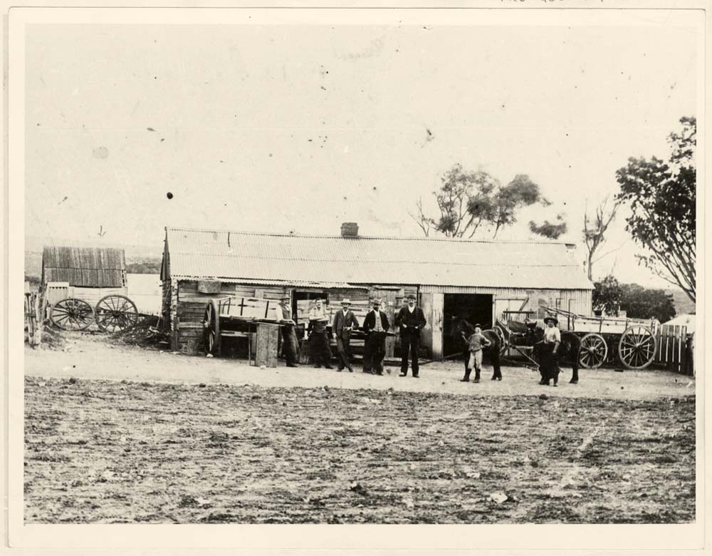 Port Lincoln. Stirling's Blacksmith shop in Lewis Street, circa 1900