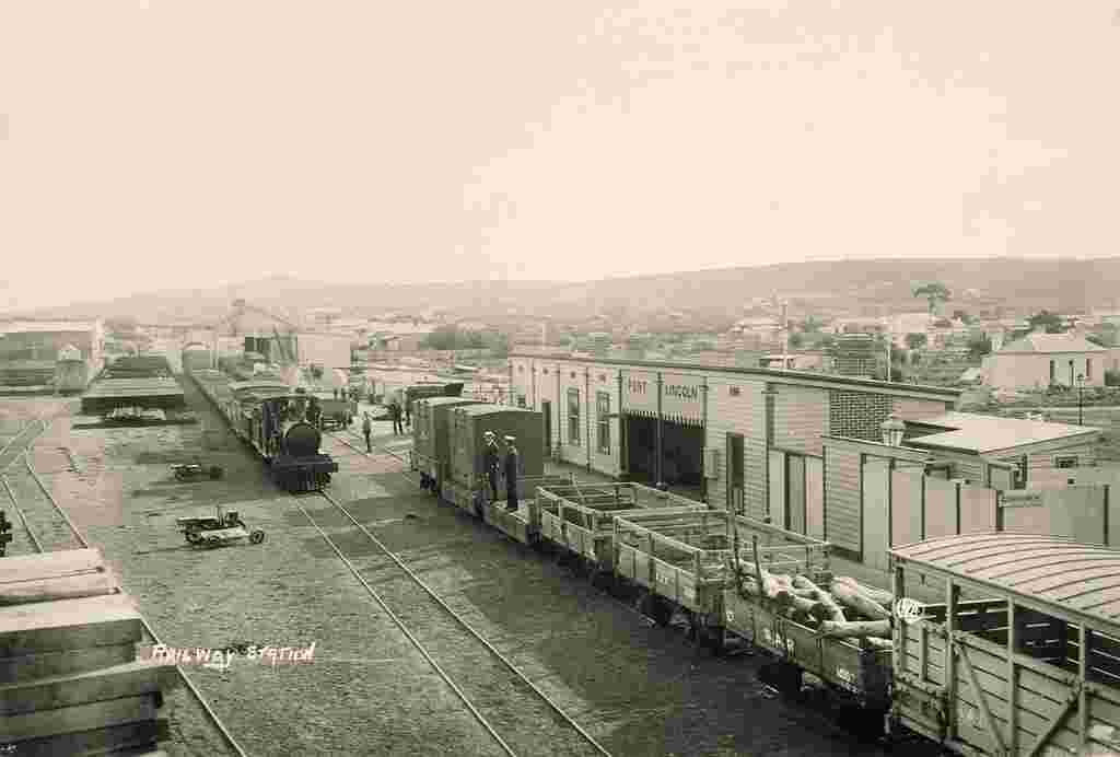 Port Lincoln. View of the railway yards