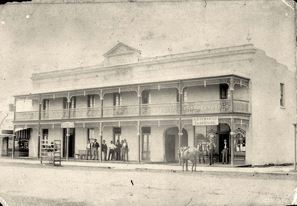 Port Macquarie. Horton Street, D. Stewart and Co Cash Store, circa 1900