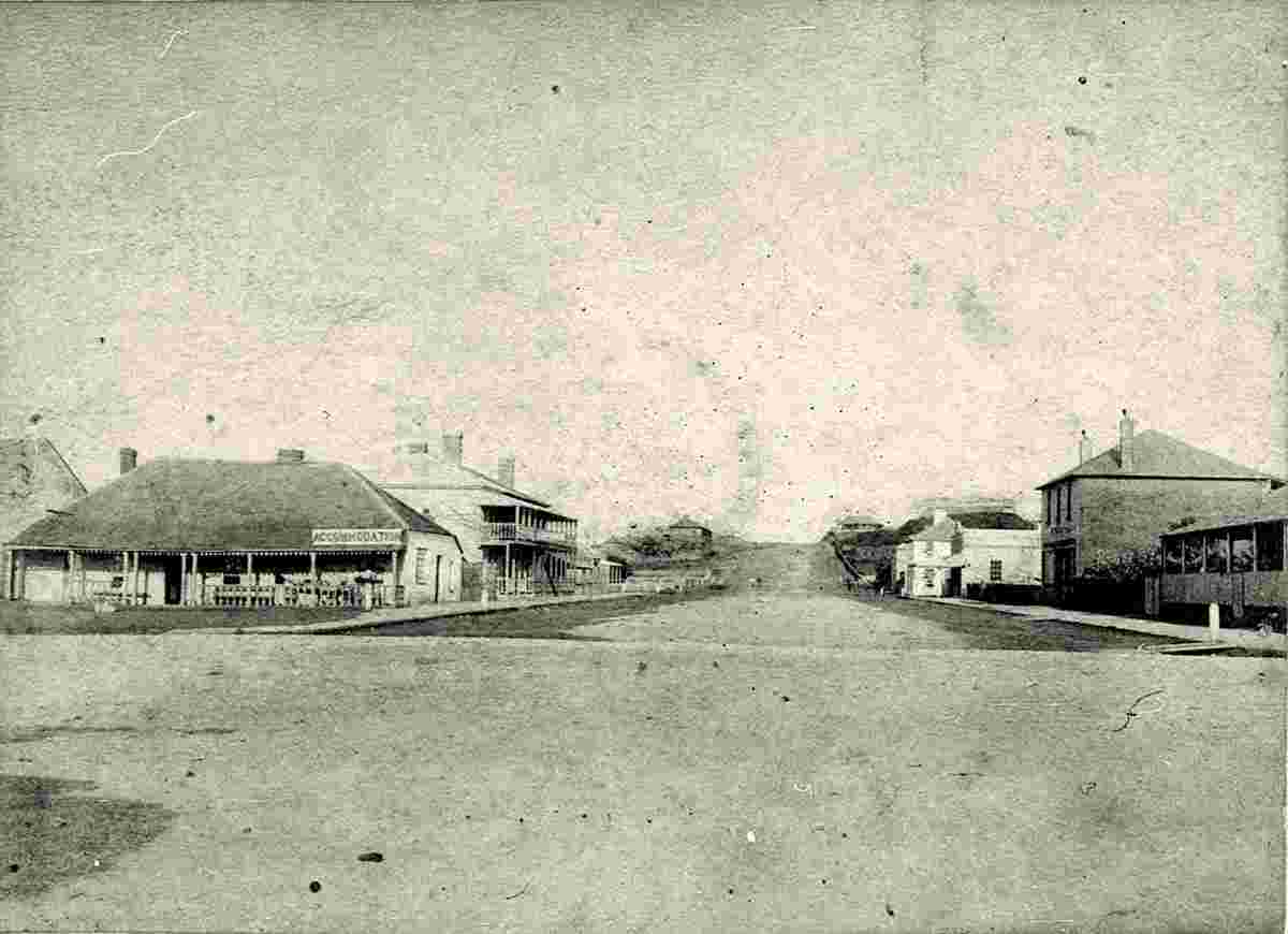 Port Macquarie. View of Clarence Street looking east
