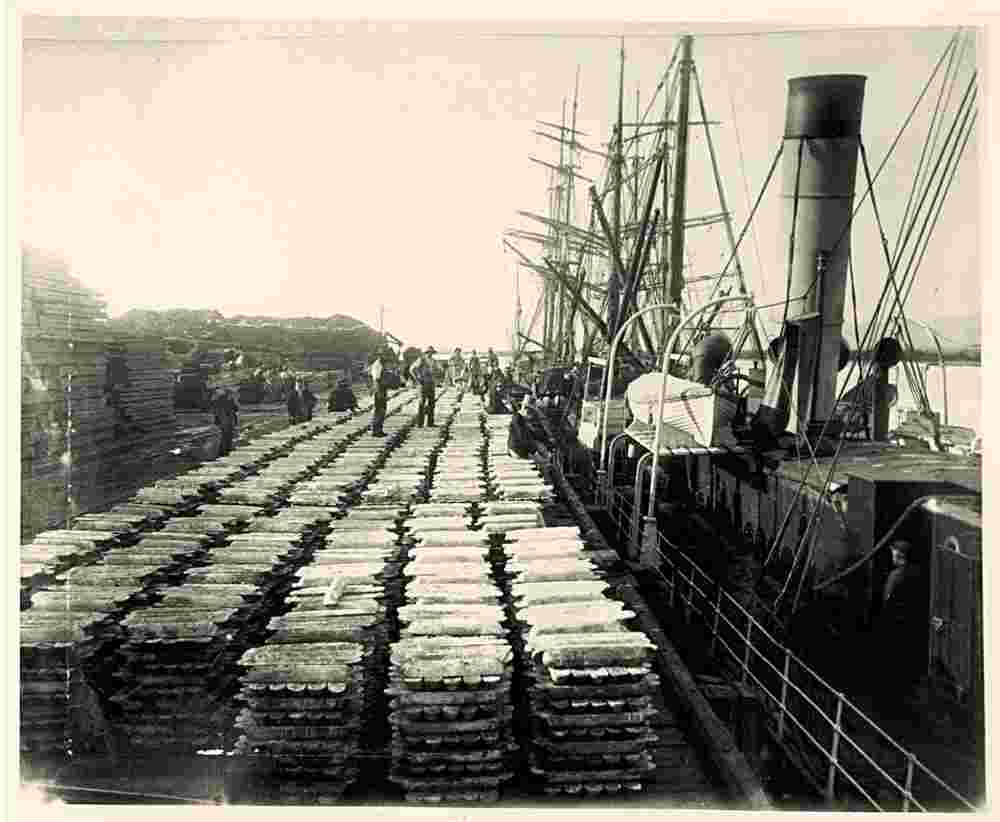 Port Pirie. Shipping silver bullion