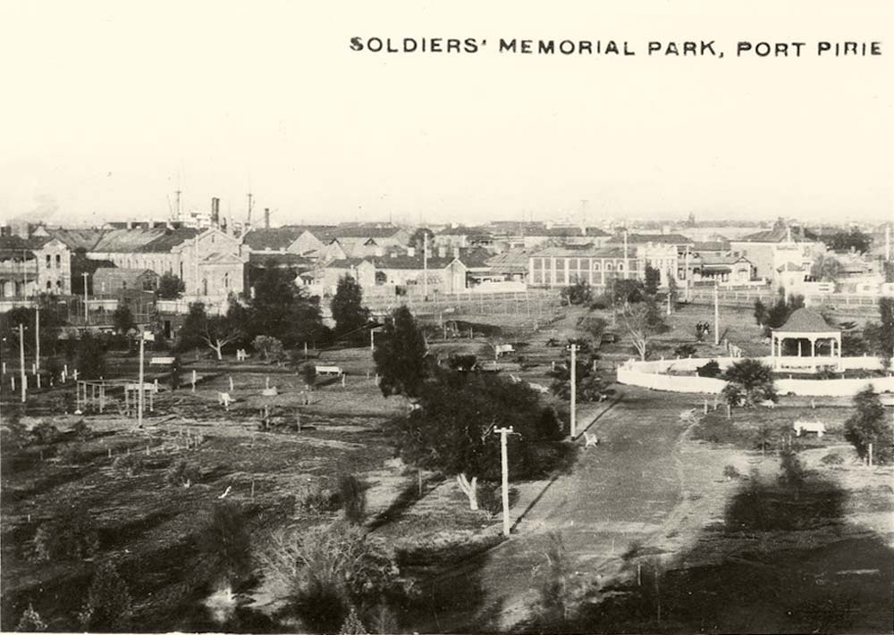 Port Pirie. Soldiers' memorial Park, 1937