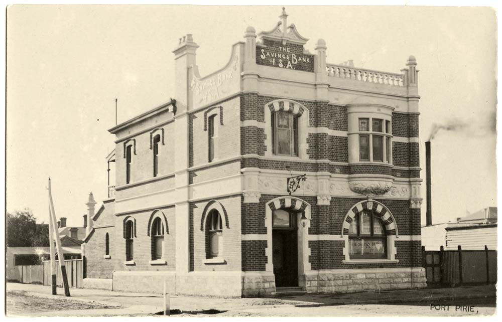 Port Pirie. The Savings Bank of South Australia, 1910