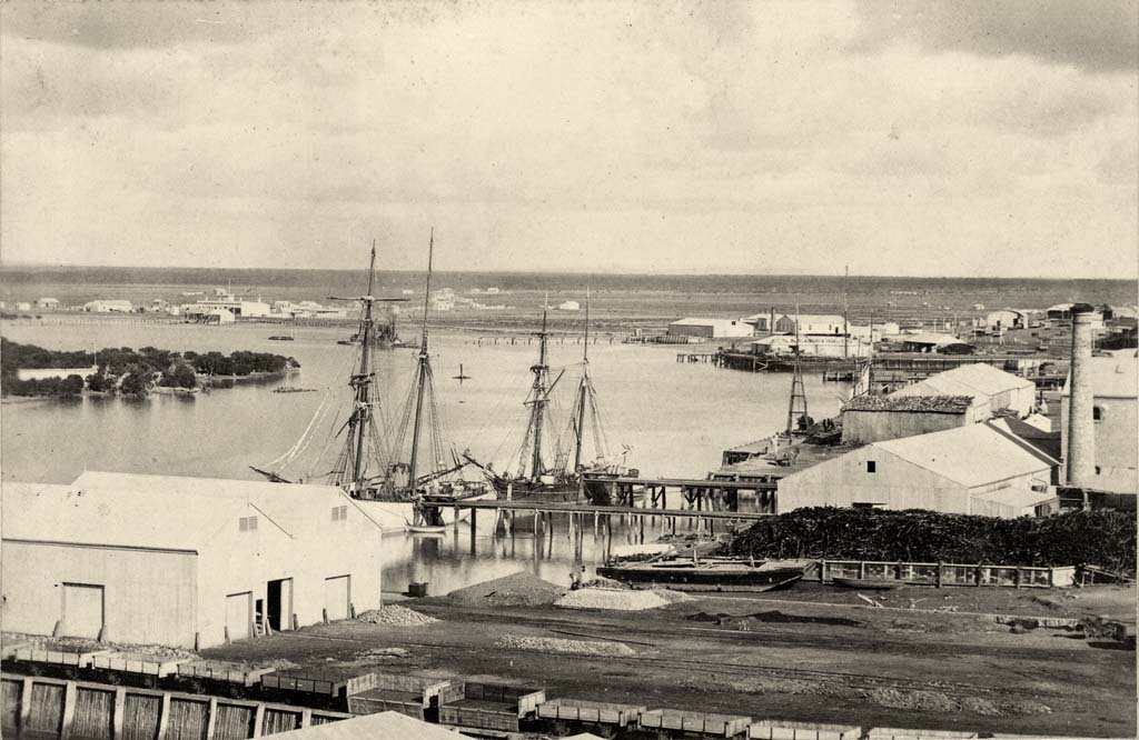 Port Pirie. View at harbour, circa 1880