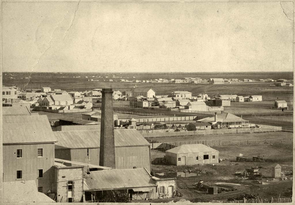 Port Pirie. View at township, circa 1880