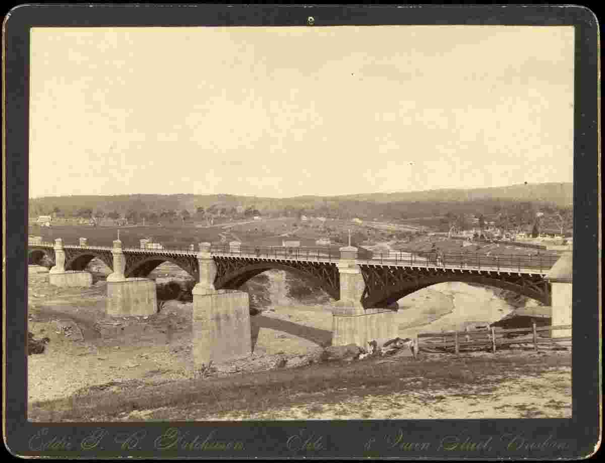 Queanbeyan. Railway bridge over the Molonglo River, near the Railway station, 1889