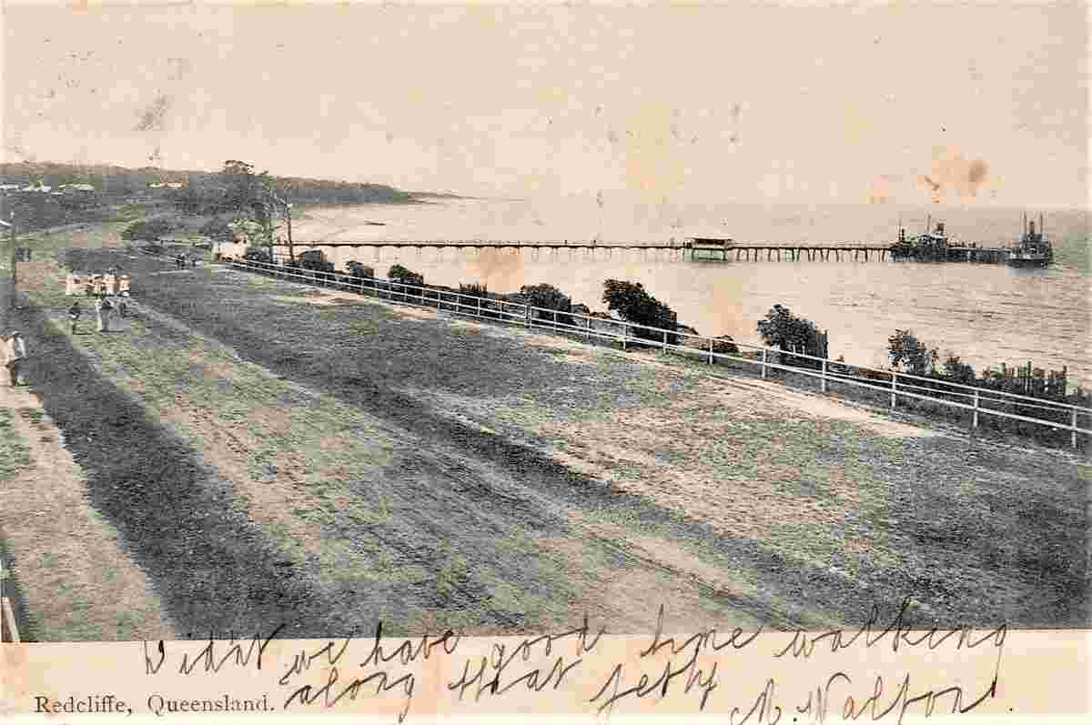 Redcliffe. Esplanade near the jetty, 1906