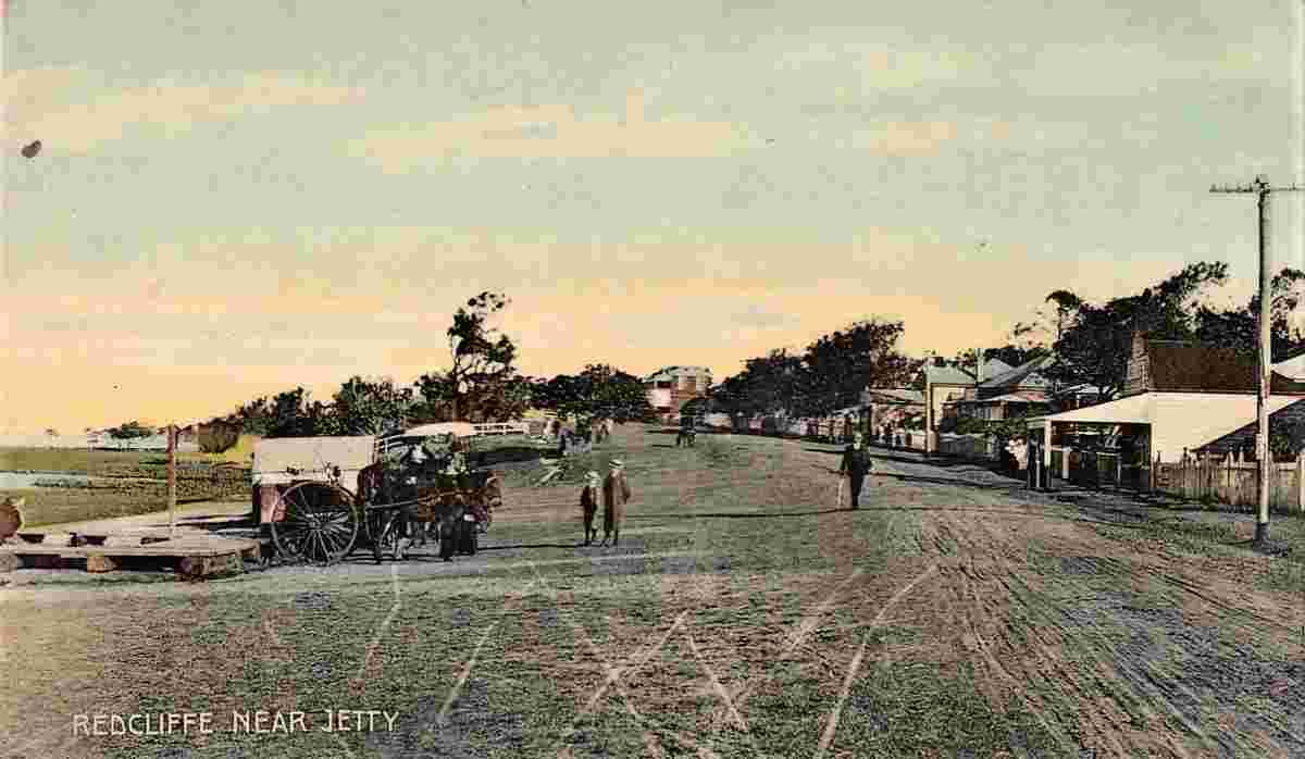Near the jetty at Redcliffe, circa 1910