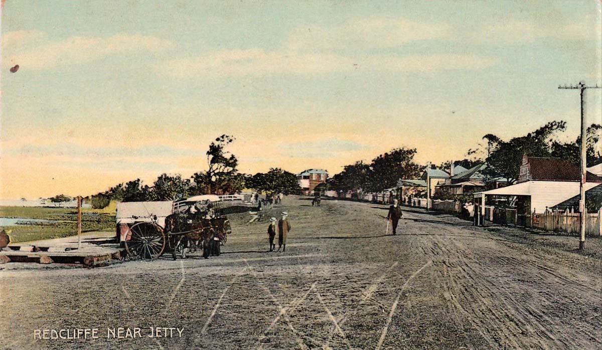 Near the jetty at Redcliffe, circa 1910