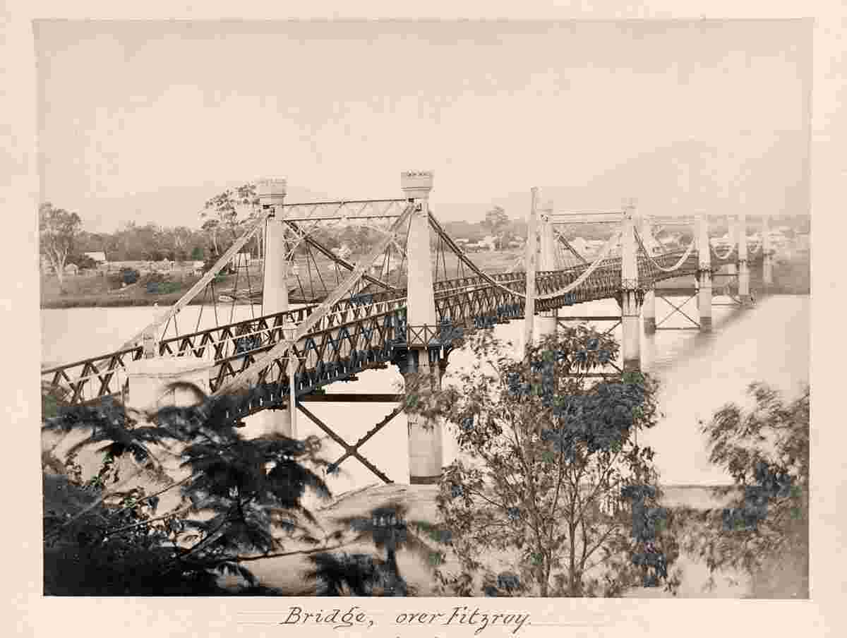 Rockhampton. Bridge over the Fitzroy River, 1887