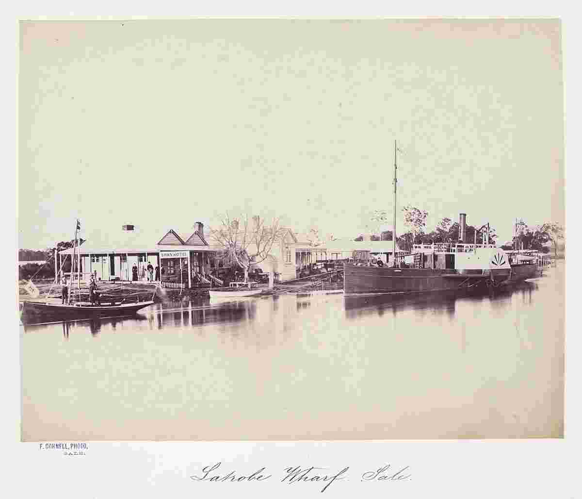 Sale. Latrobe Wharf, 'Swan' Hotel, between 1866 and 1885