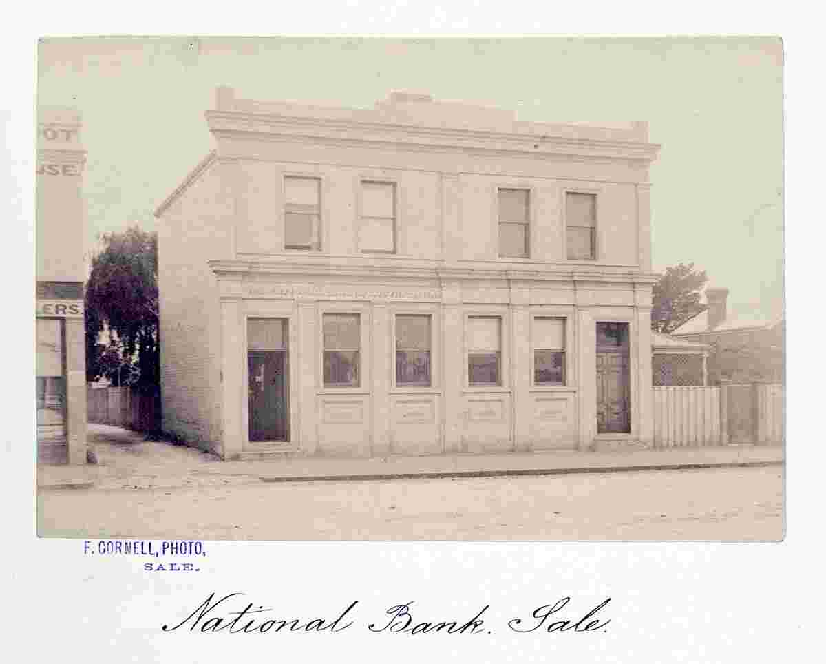 Sale. National Bank, between 1866 and 1885
