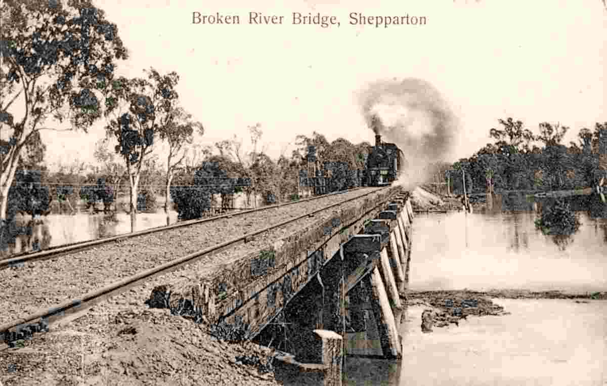 Shepparton. Broken River Bridge, 1908