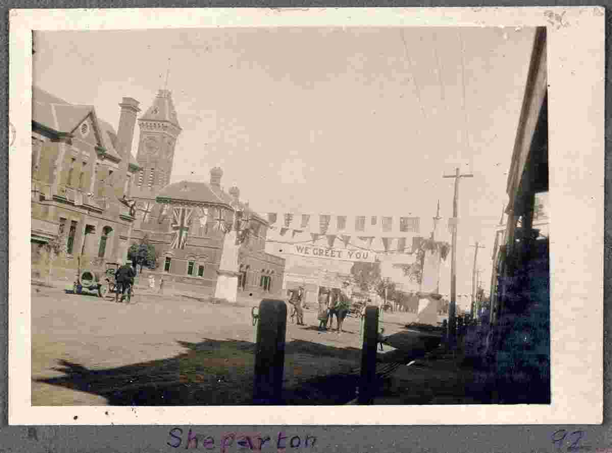 Shepparton. Panorama of the city, 1929