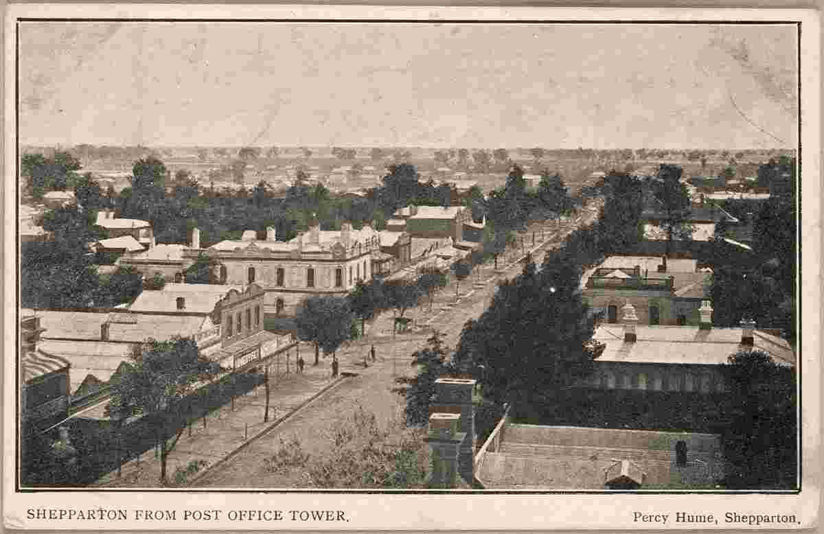 Shepparton. Panorama from Post Office Tower, 1906