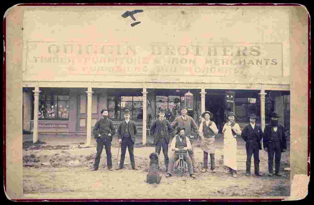 Shepparton. Quiggin Brothers, Timber Furniture & Iron Merchants, late 19th century