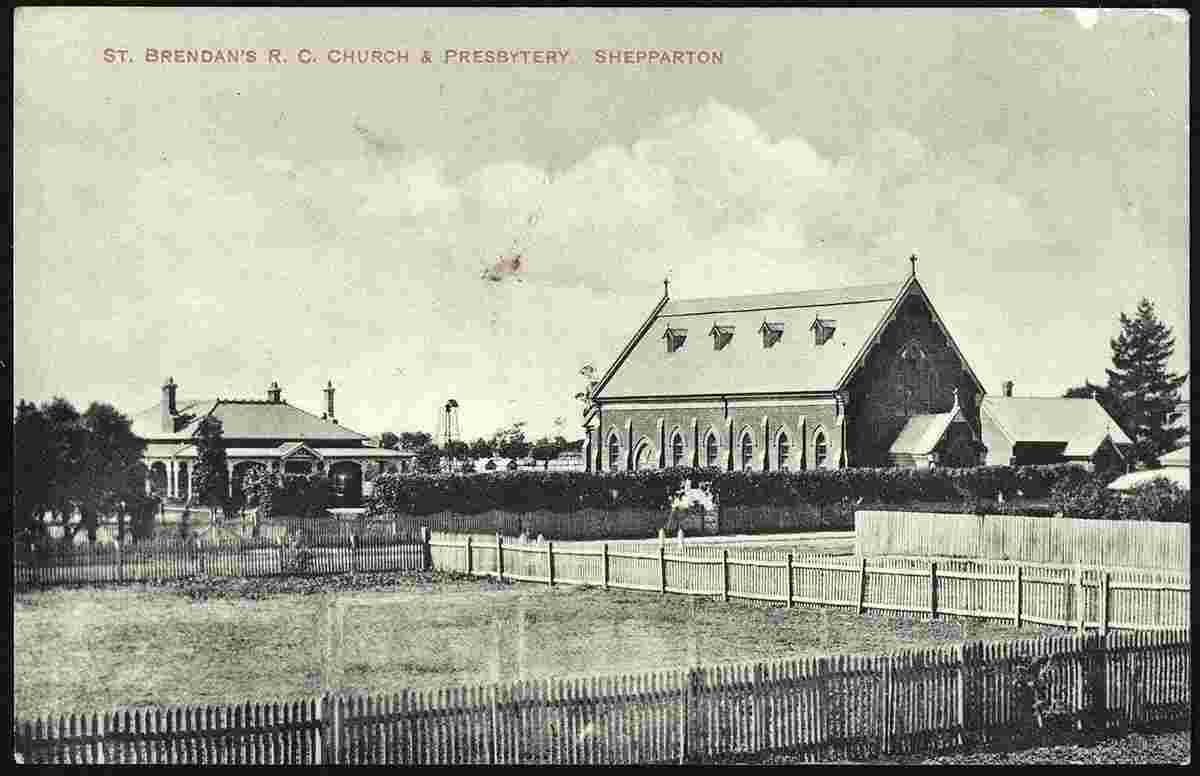 Shepparton. St Brendans Church and Presbytery, 1909