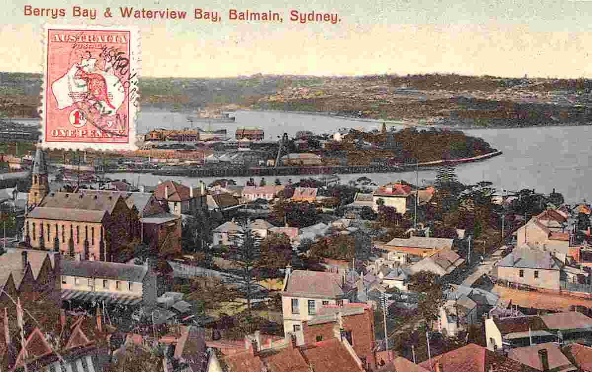 Sydney. Berrys Bay and Waterview Bay