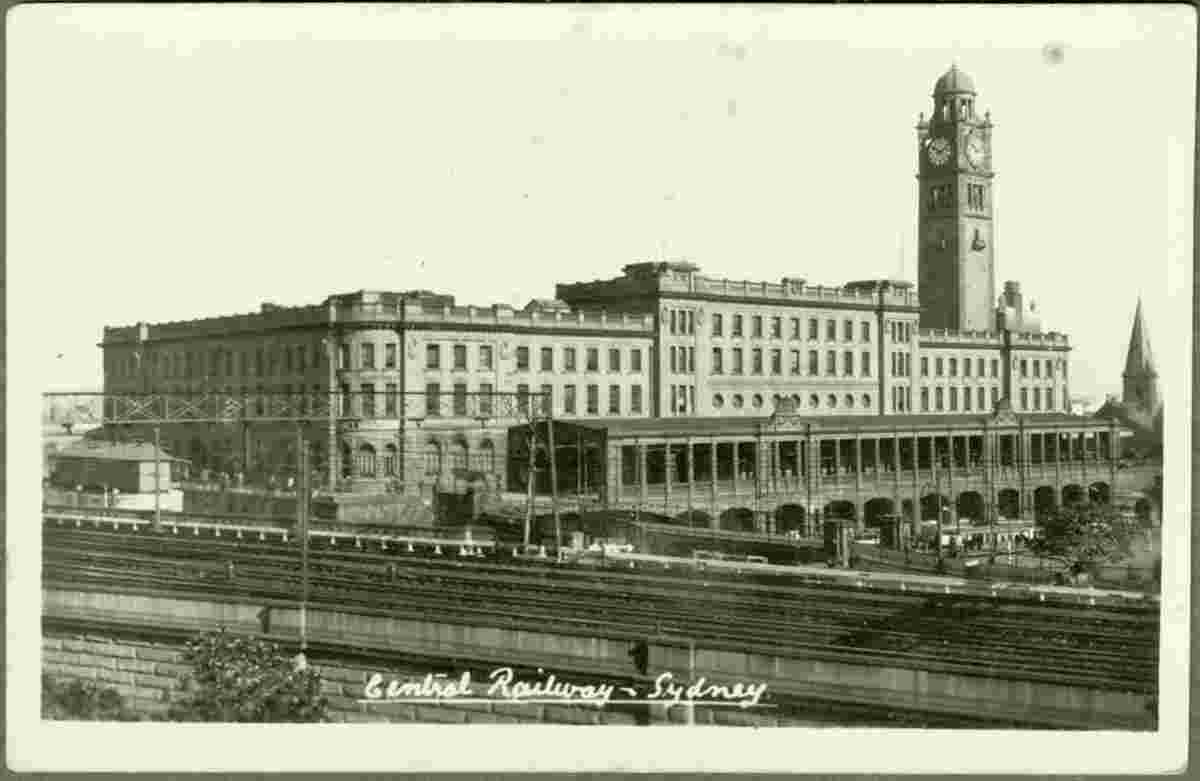 Sydney. Central Railway Station, 1920s