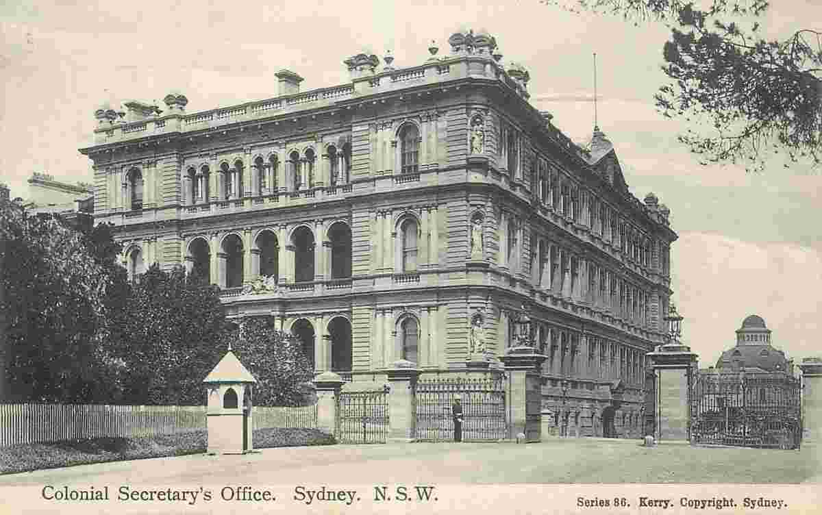 Sydney. Colonial Secretary's Office