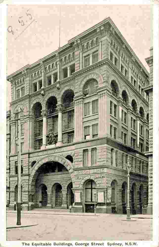 Sydney. Equitable Buildings, George Street, 1905
