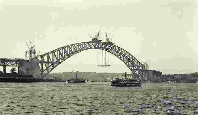 Sydney. Harbour Bridge, 1 October 1930