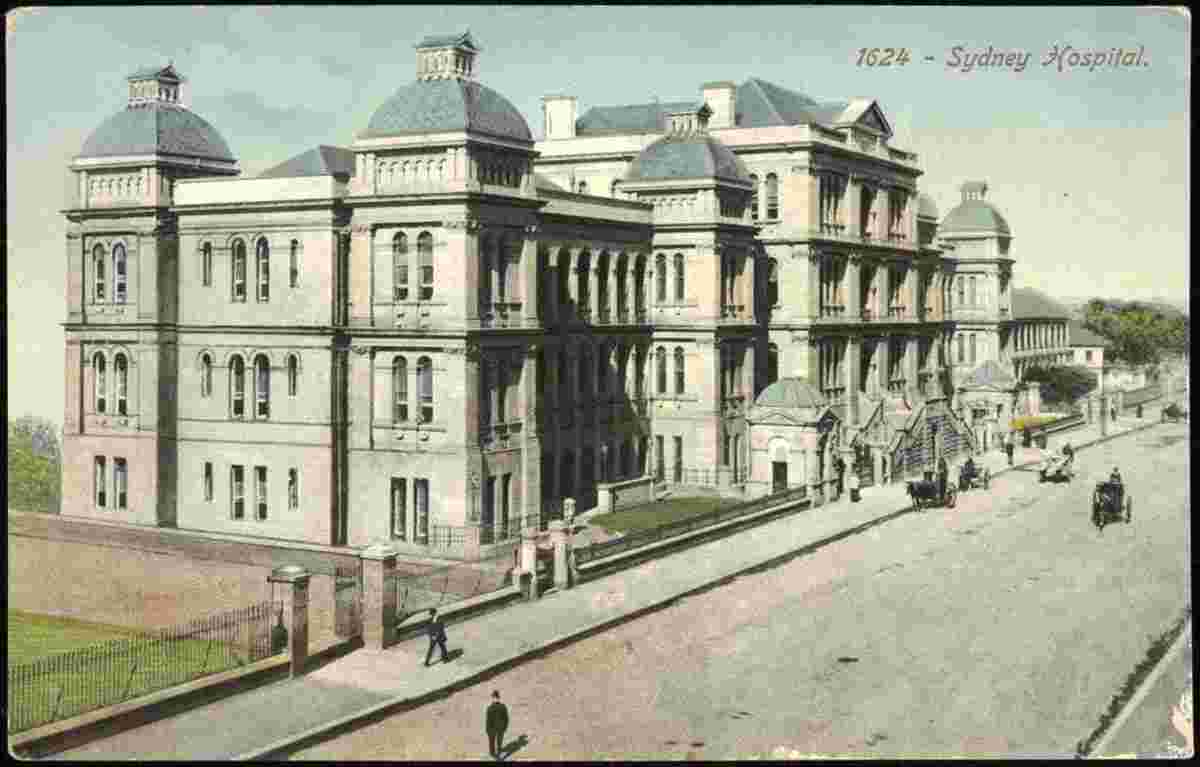 Sydney. Hospital on Macquarie Street, 1881