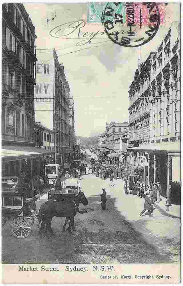 Sydney. Market Street, 1907