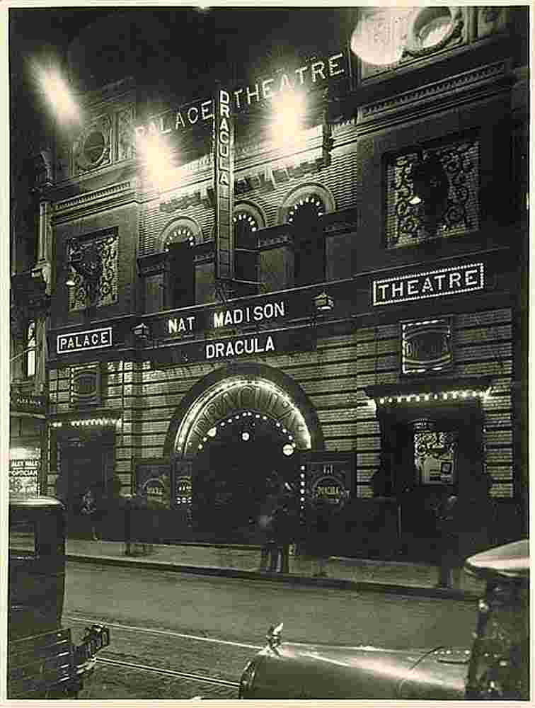 Sydney. Palace Theatre on Pitt Street at night, 1929