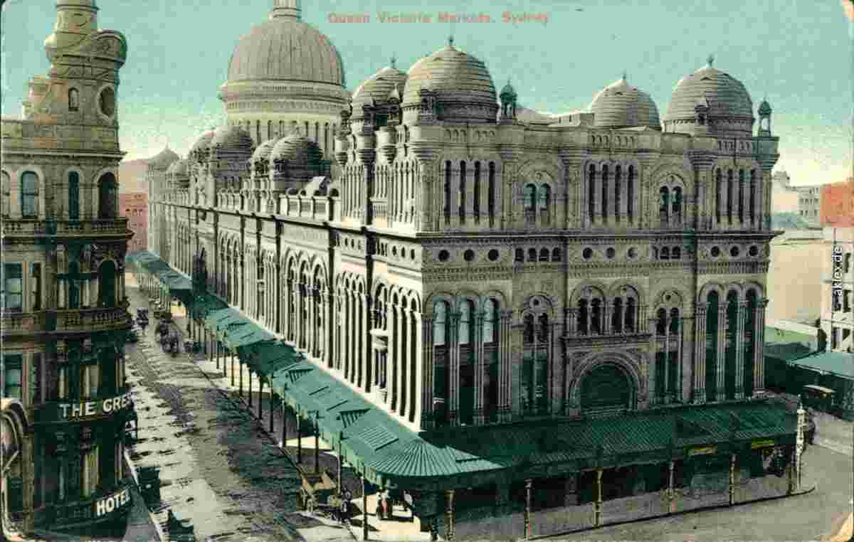 Sydney. Queen Victoria market, 1910