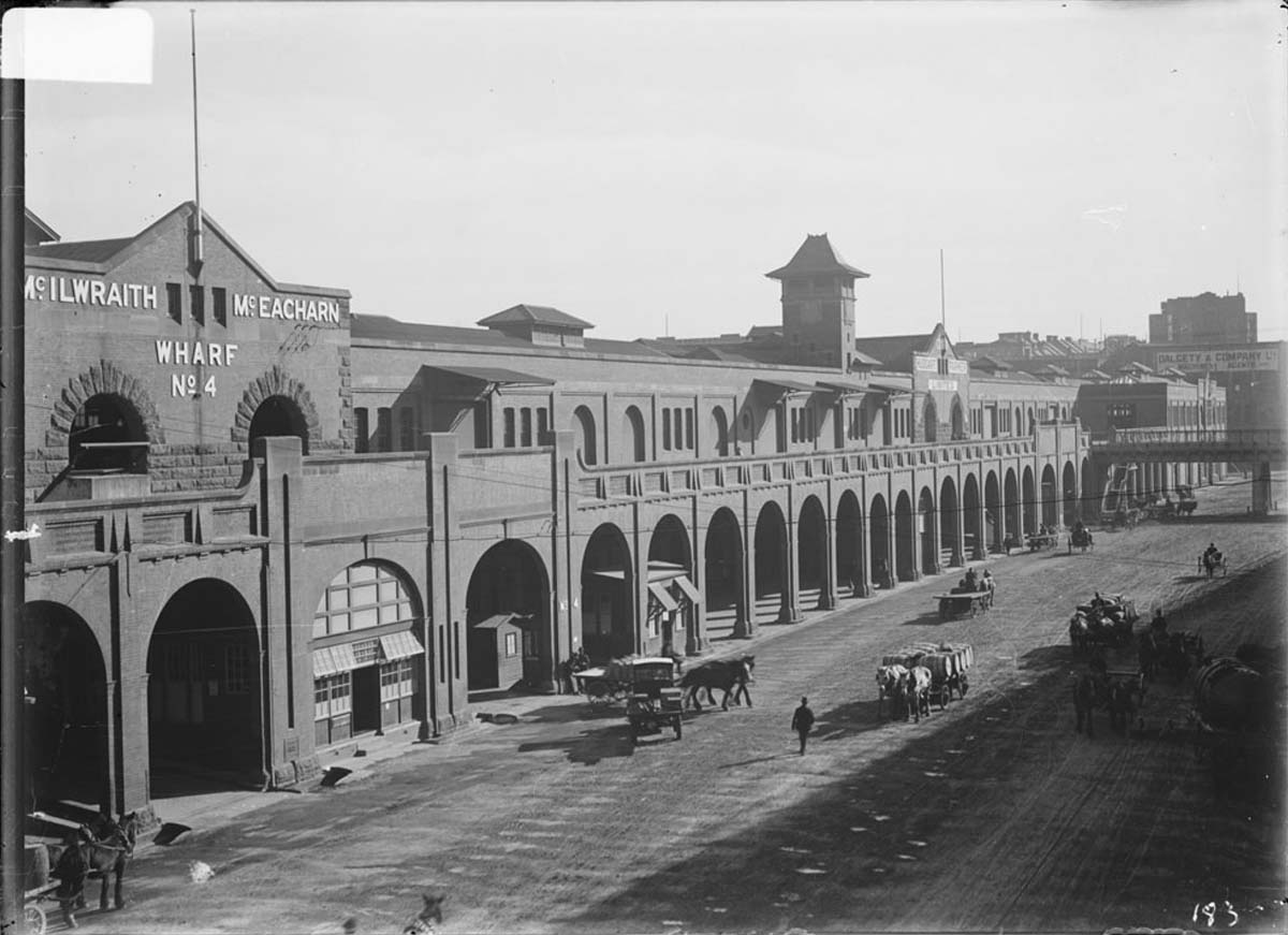 Sydney. Wharf N4 in Darling Harbour, circa 1900