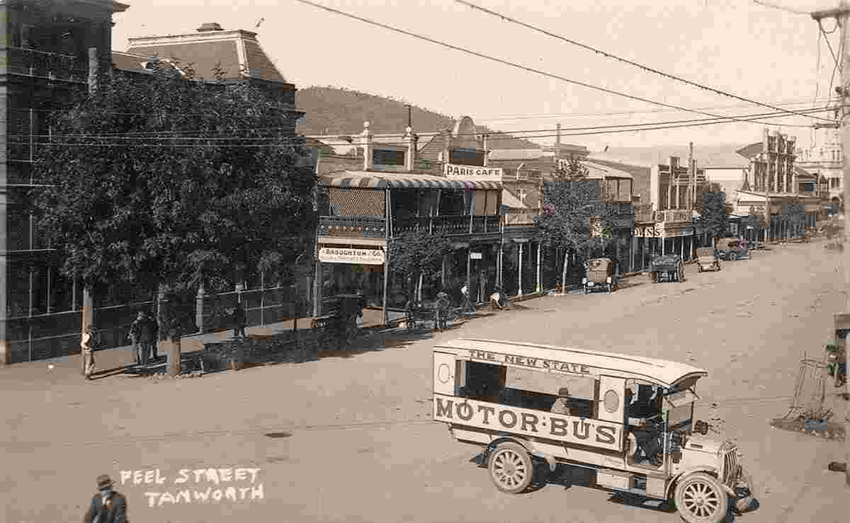 Tamworth. Peel Street, early 1900s