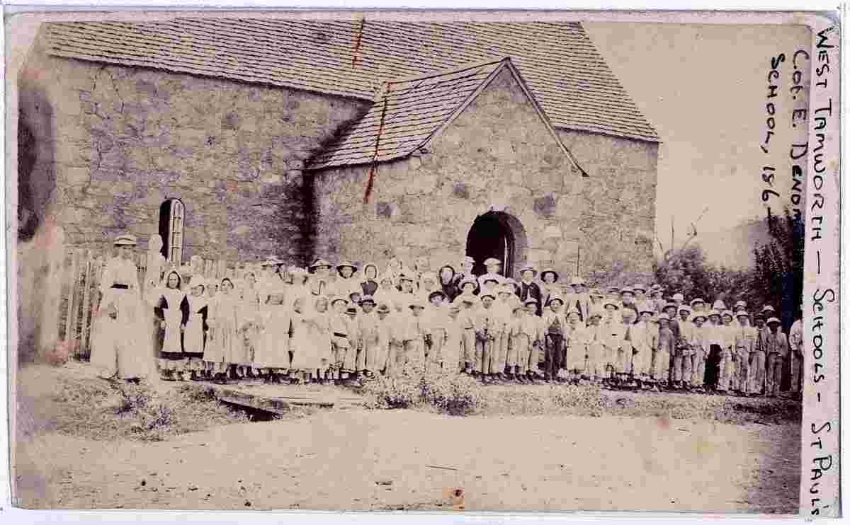 Tamworth. St Paul's Church of England Denominational School, 1860s