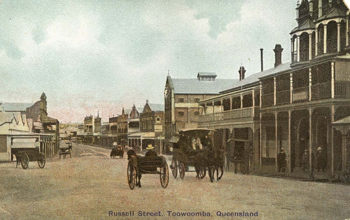 Toowoomba. Grand Hotel in Russell Street, circa 1905