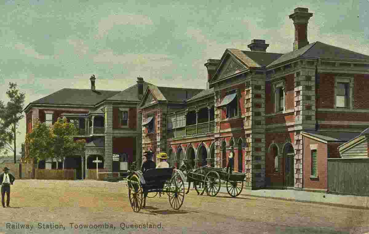 Toowoomba. Railway station, circa 1910