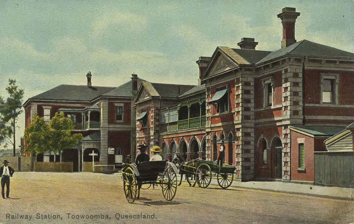 Toowoomba. Railway station, circa 1910