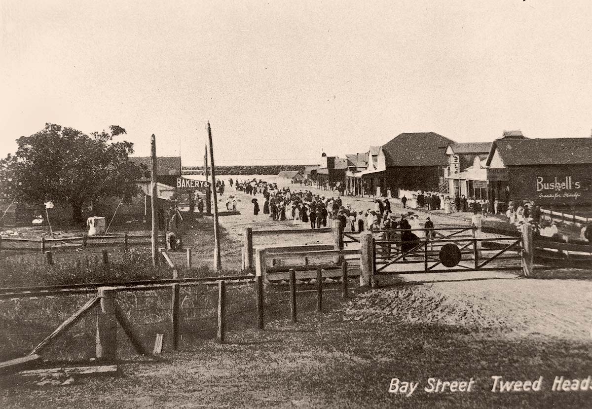Tweed Heads. Bay Street and railway, 1909
