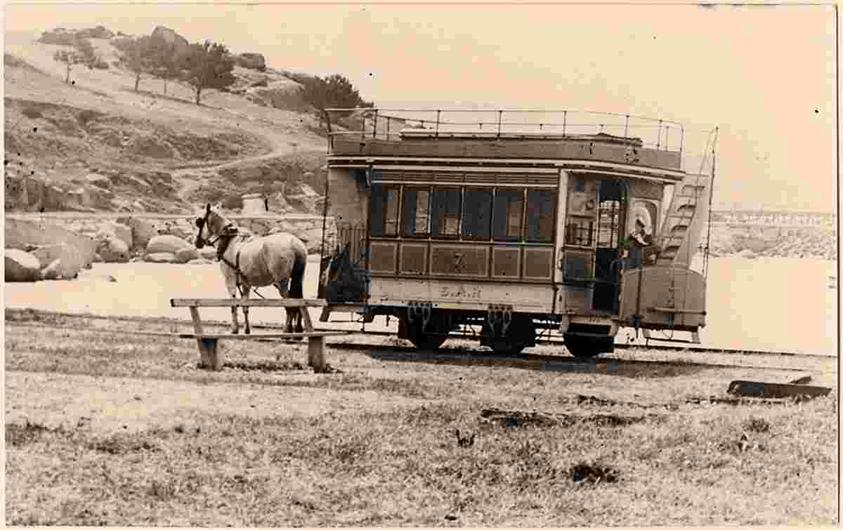 Victor Harbor. Horse tram, 1900