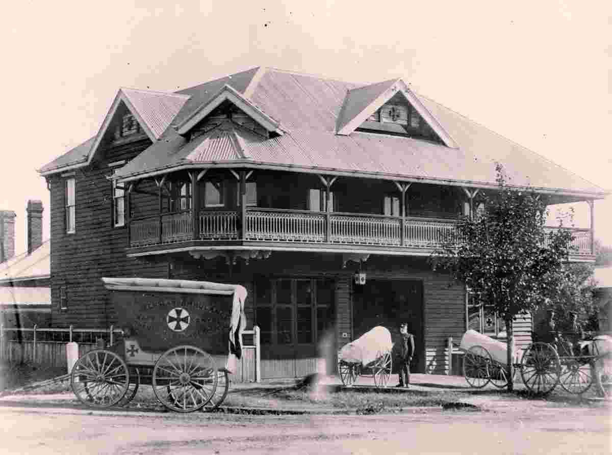 Warwick. Queensland Ambulance Transport Brigade (Q.A.T.B.) at Warwick, 1912