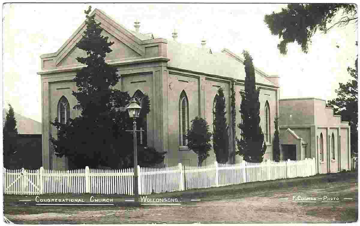 Wollongong. Congregational Church and School Hall, 1910